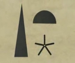 Hieroglyphic of Egyptian Holy Trinity 